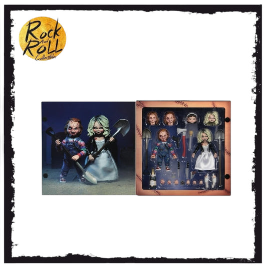 Chucky Bride Of Chucky “Chucky & Tiffany" 2-Pack Ultimate 7” Scale Action Figures