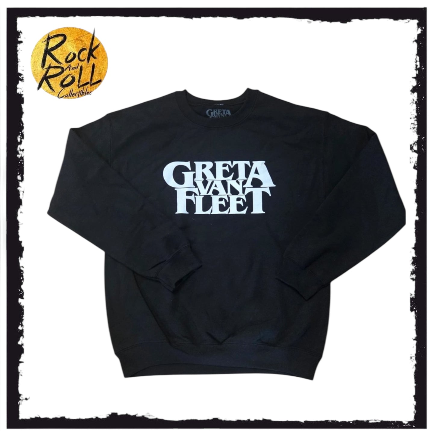 Greta Van Fleet Black Crew Neck Black Sweatshirt