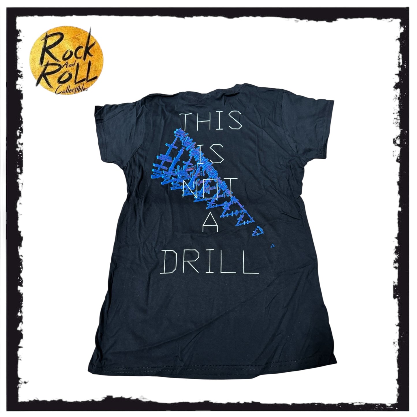 Roger Waters "This Is Not A Drill" Black Crewneck T-Shirt 'Pig'