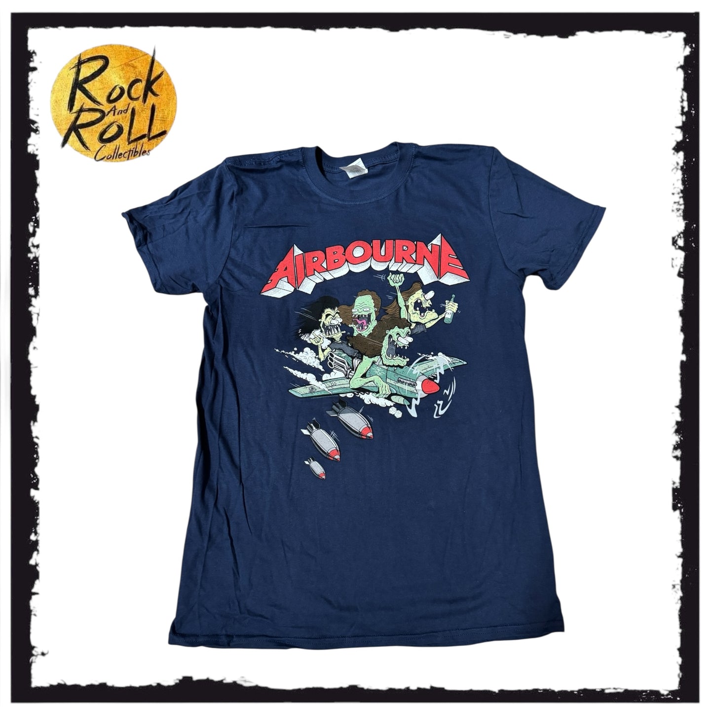Airbourne "Burnin' Out The Nitro Through Europe" Tour 2019 Crewneck T-Shirt