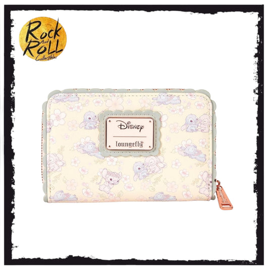 Loungefly Disney Cute Stitch Cherry Blossom Zip Around Wallet