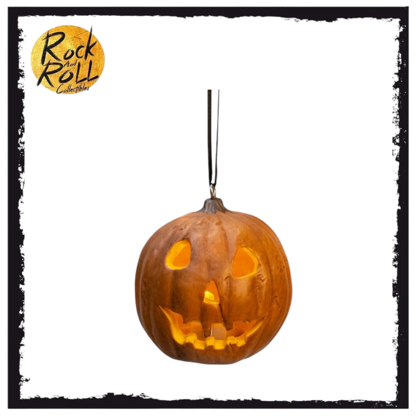 Halloween (1978) Light-Up Pumpkin Ornament - Holiday Horrors