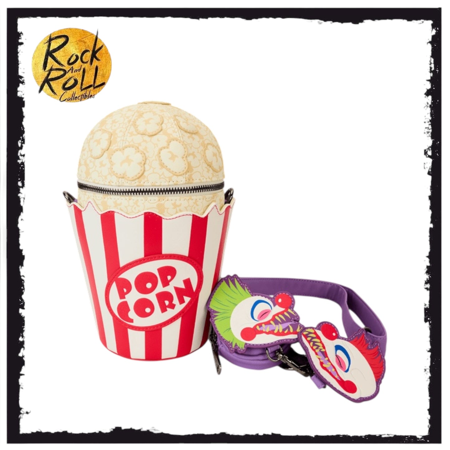 Popcorn Killer Klowns From Outer Space Loungefly Crossbody Bag