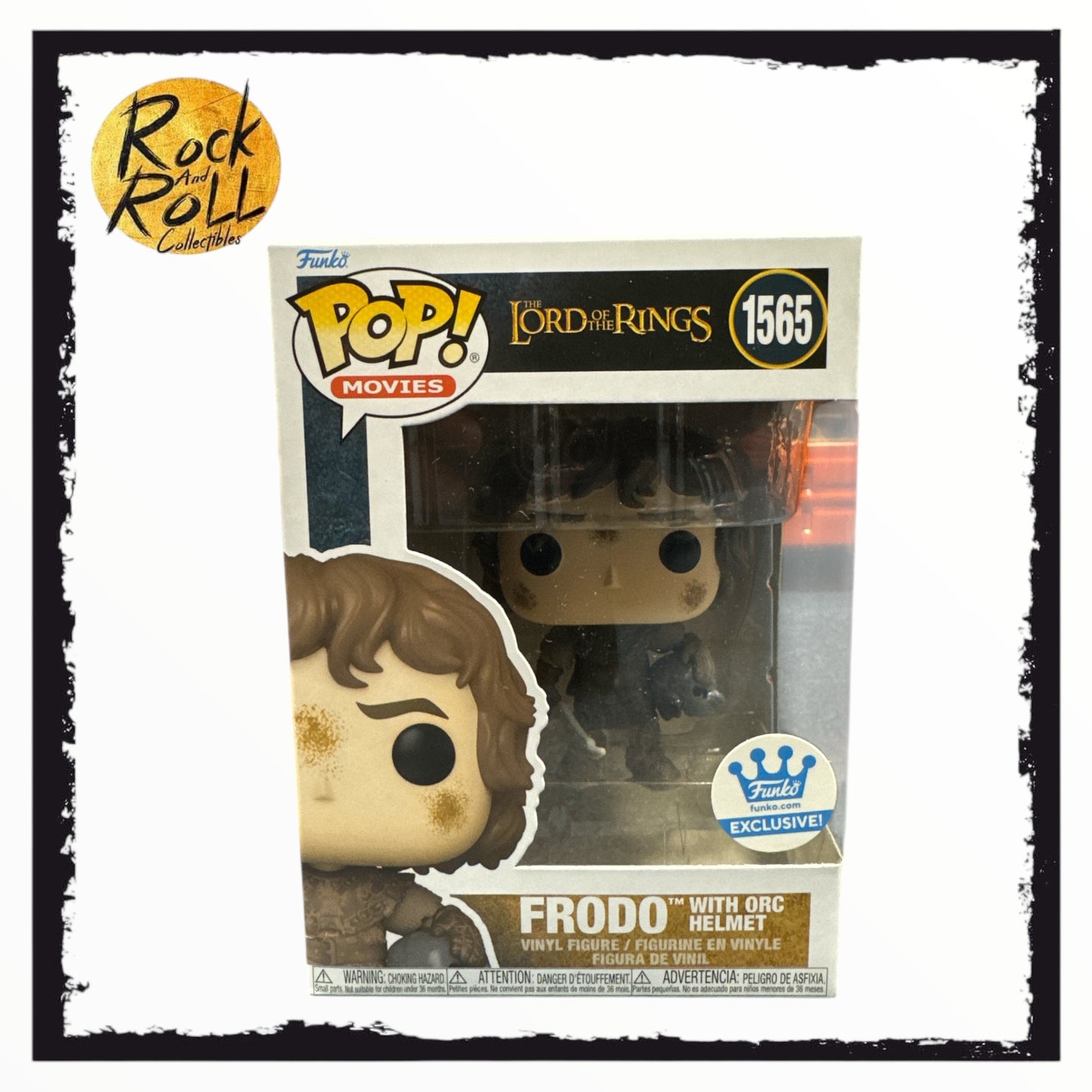 The Lord of the Rings - Frodo w/Orc Helmet Funko Pop! #1565 Condition 8/10 Funko Exclusive