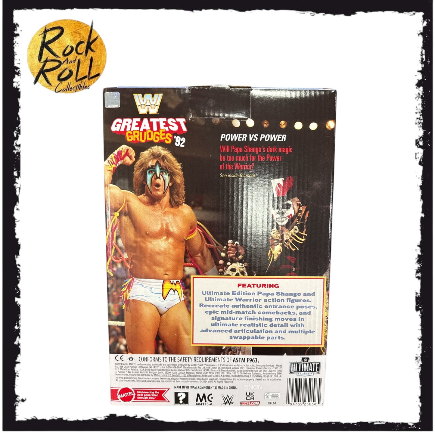 EMPTY BOX - WWE Greatest Grudges ‘92 Ultimate Edition Papa Shango/Ultimate Warrior