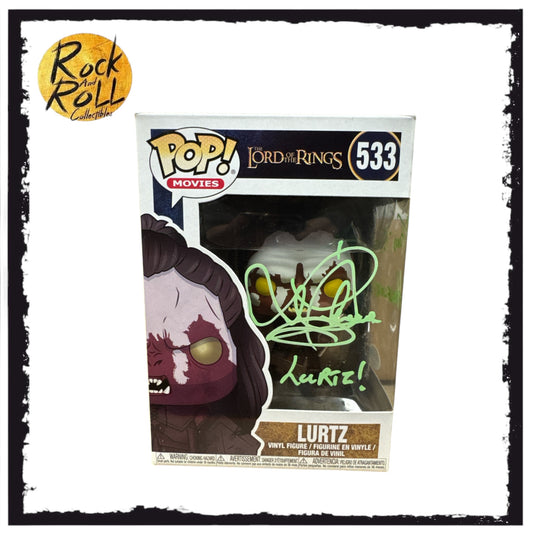 The Lord of the Rings - Lurtz Funko Pop! #533 Signed by Lawrence Makoare ACOA Sticker