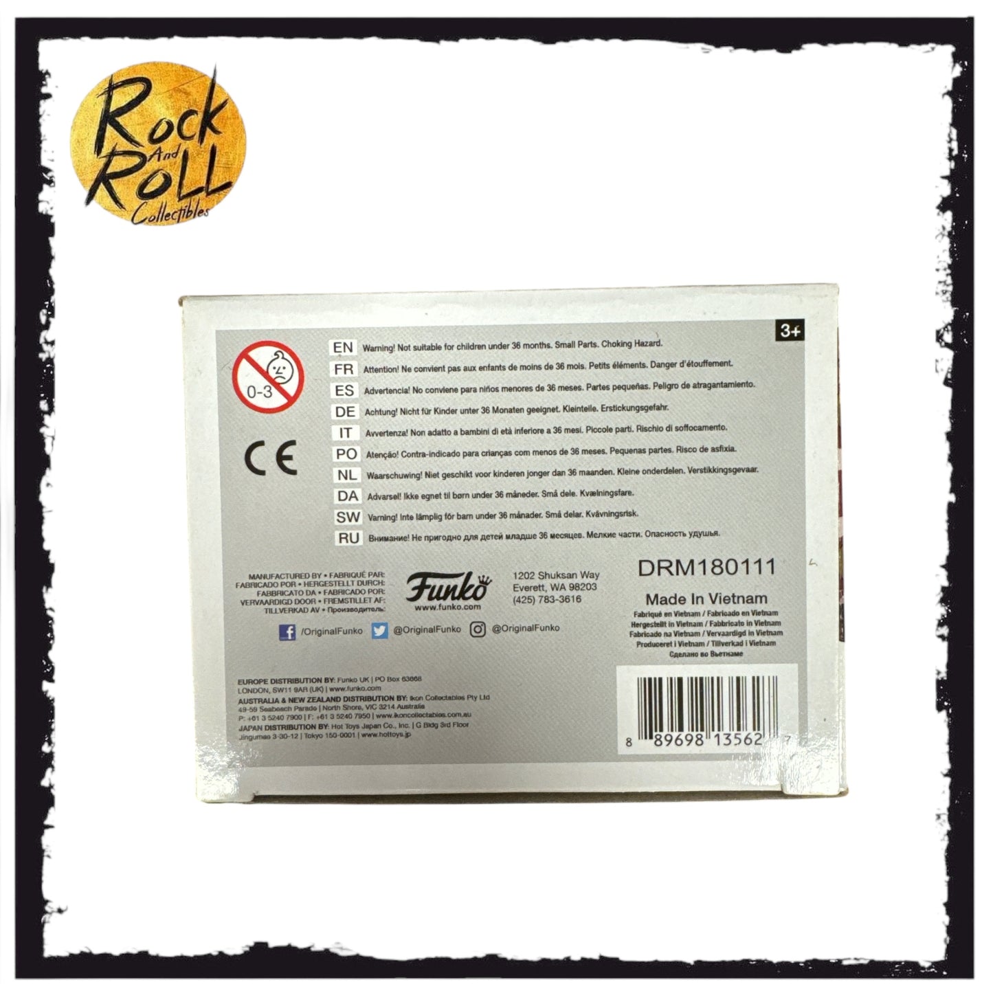 The Lord of the Rings - Lurtz Funko Pop! #533 Signed by Lawrence Makoare ACOA Sticker