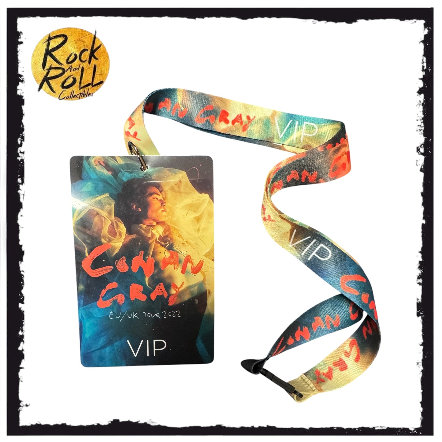 Conan Gray EU/UK Tour 2022 VIP Laminate & Lanyard Signed