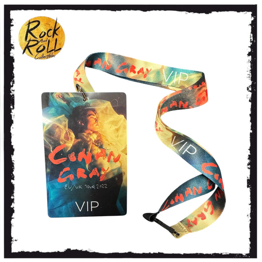 Conan Gray EU/UK Tour 2022 VIP Laminate & Lanyard Signed