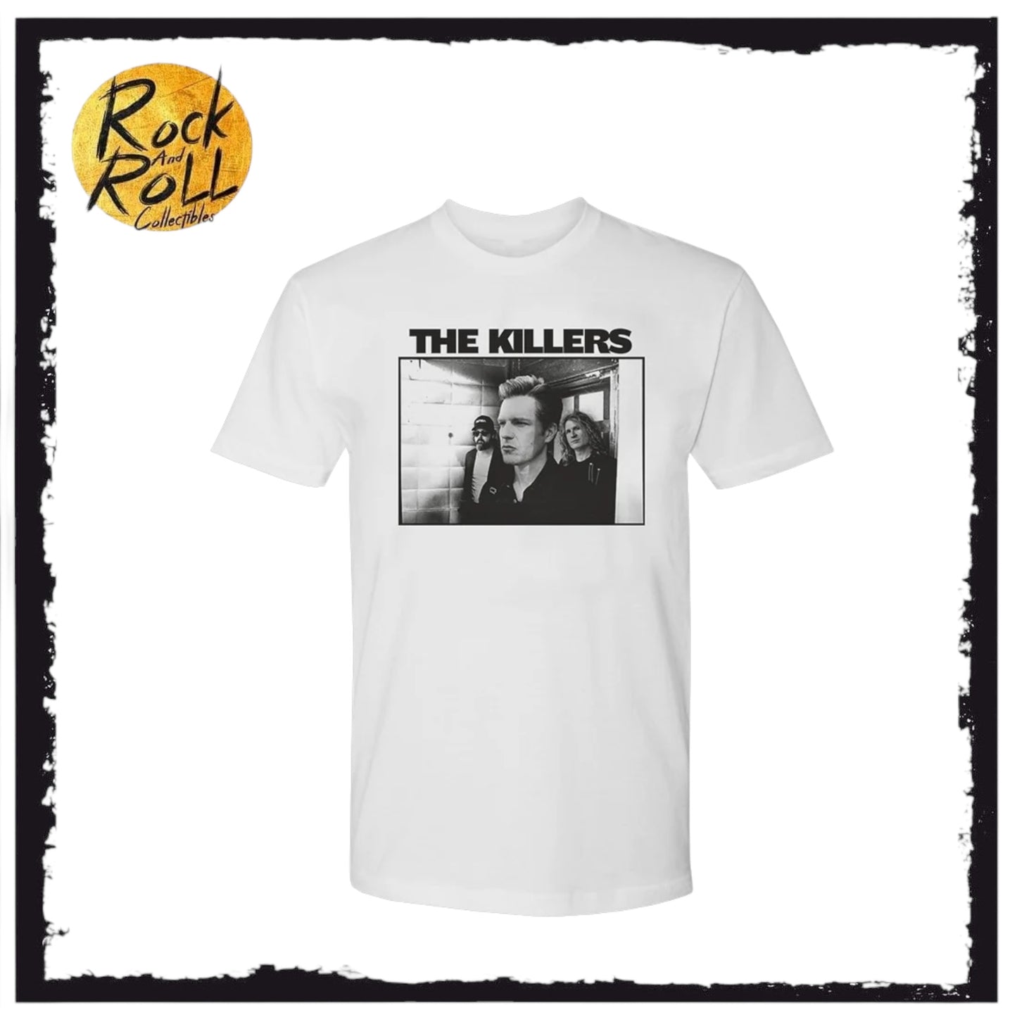 The Killers - White Band Photo Official Small T-Shirt