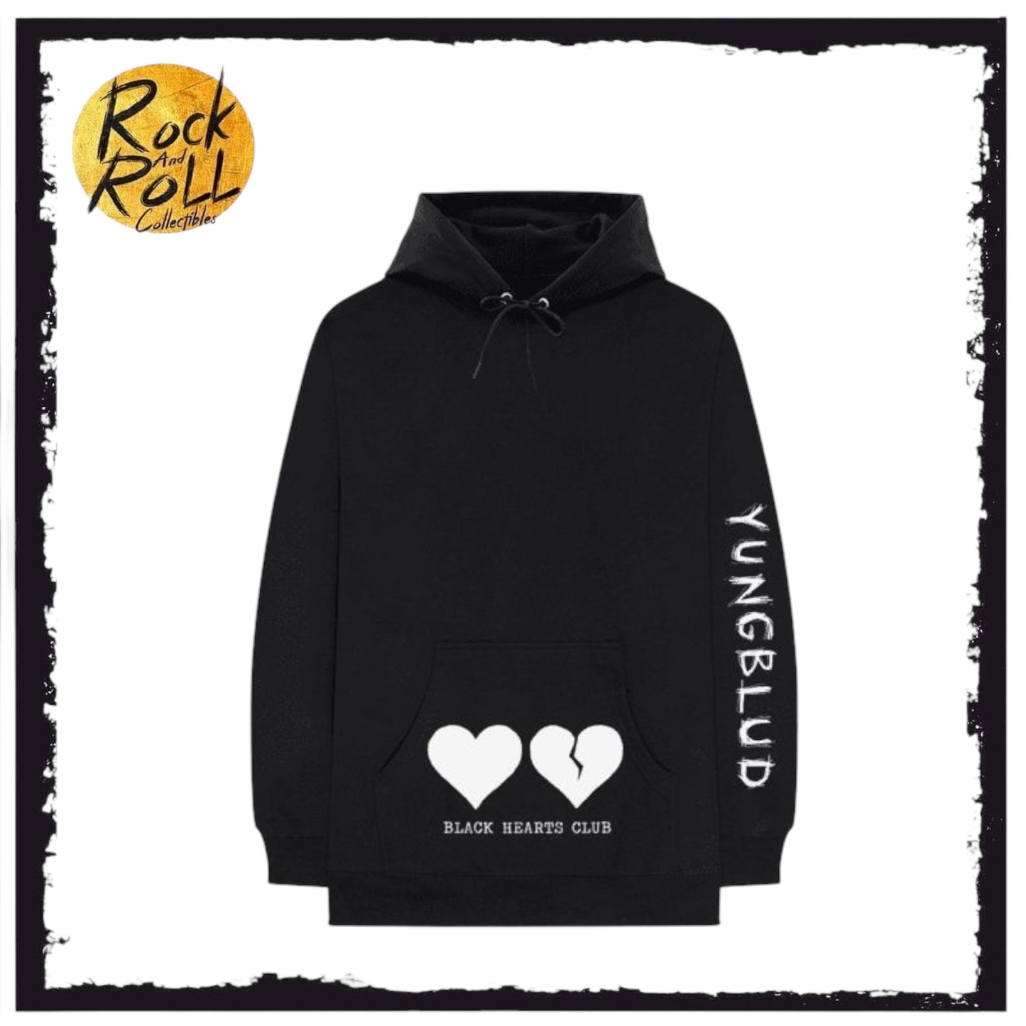 Yungblud Black Hearts Club Hoodie - Size Small
