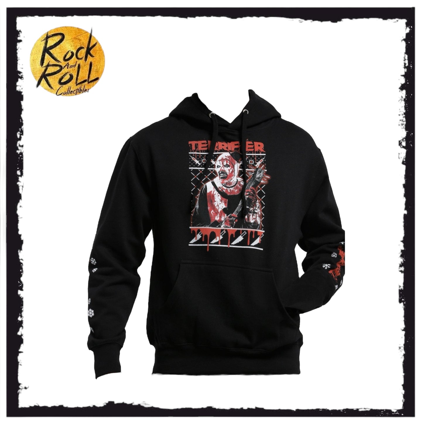 Terrifier Art the Clown Bat Christmas Hoodie US Import