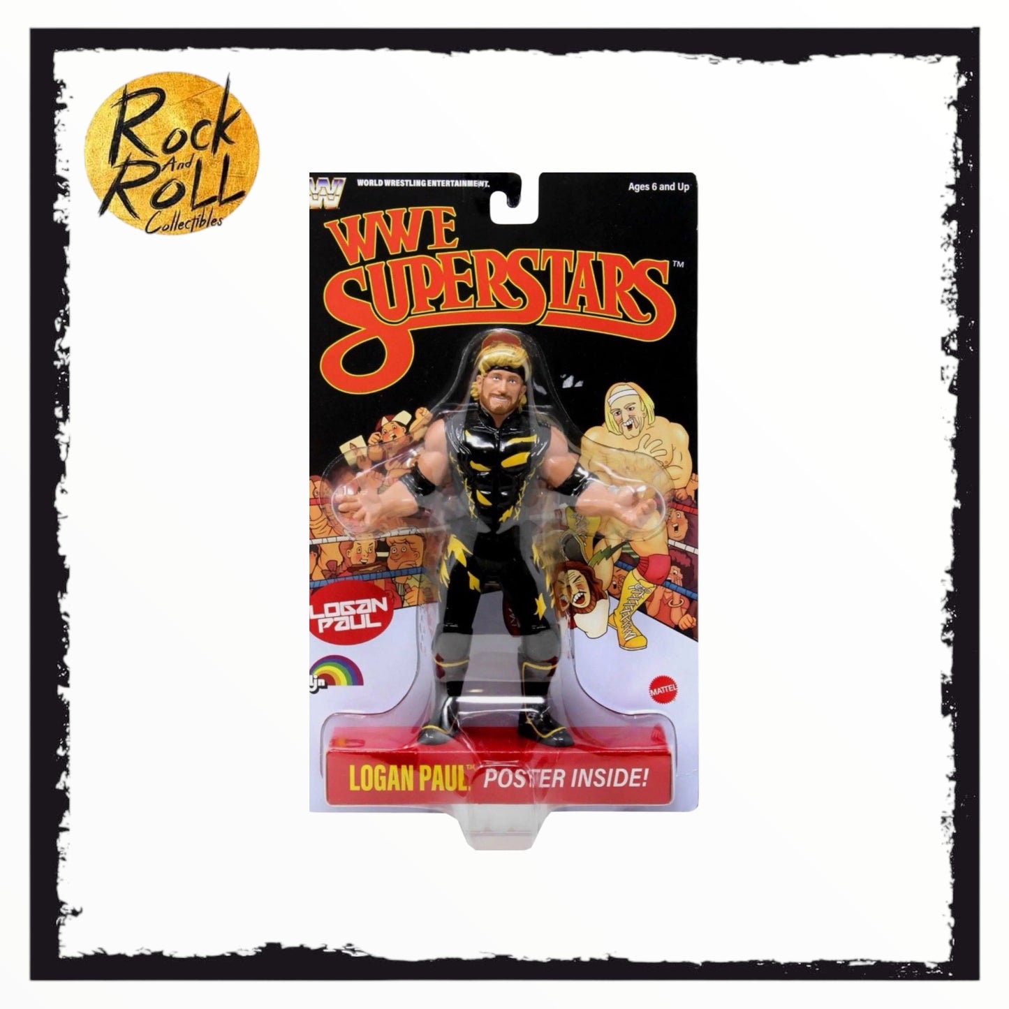 WWE LJN Superstars Logan Paul Black Card* Retro Action Figure