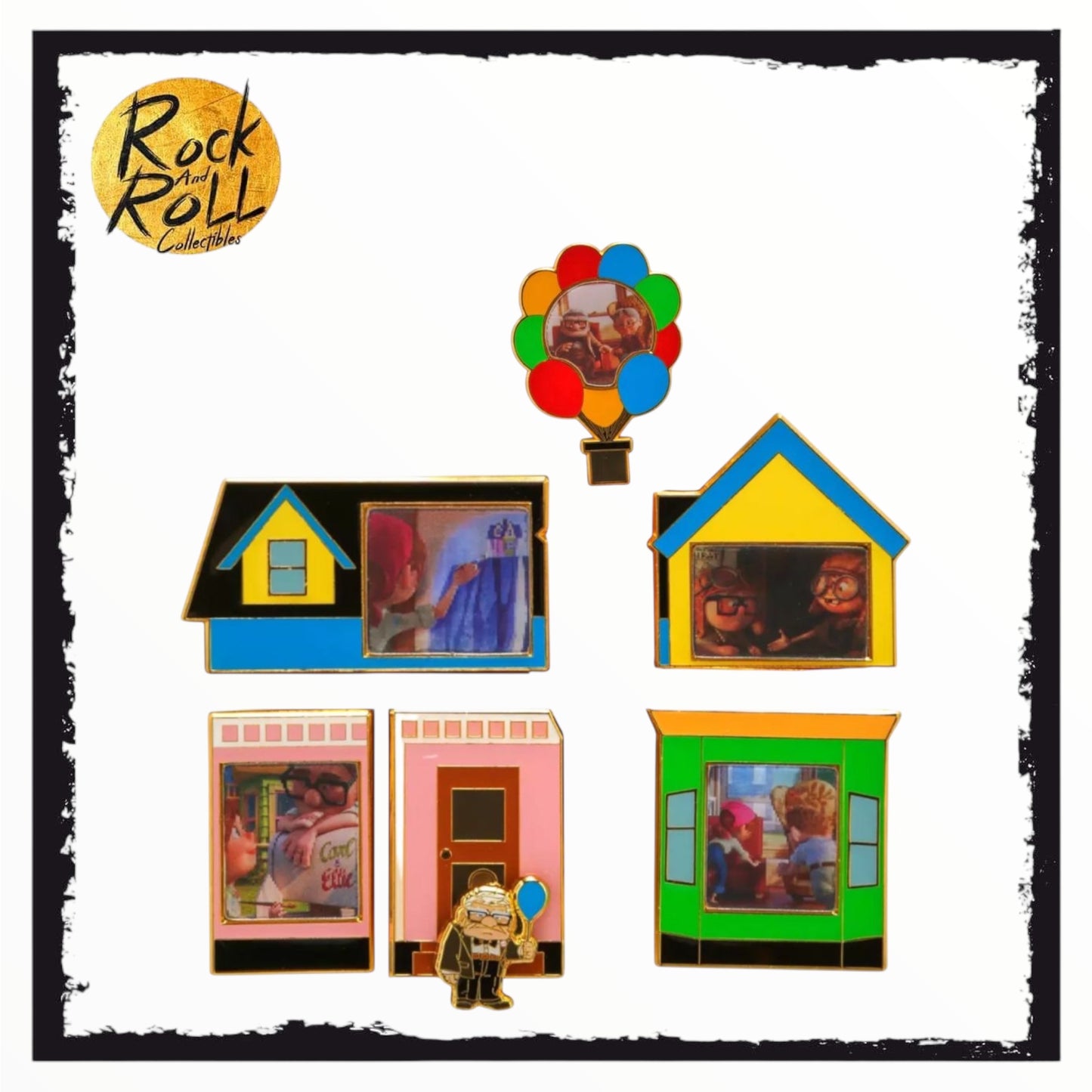 Loungefly Disney Pixar Up House Lenticular Blind Box Enamel Pin