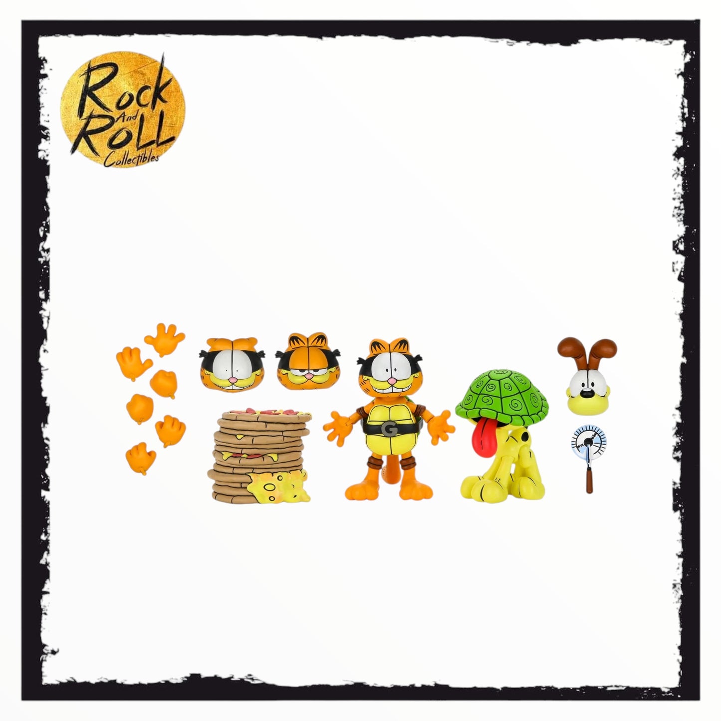 NECA Teenage Mutant Ninja Turtles Garfield Comic 7 Inch Scale Ultimate Action Figure 2-Pack