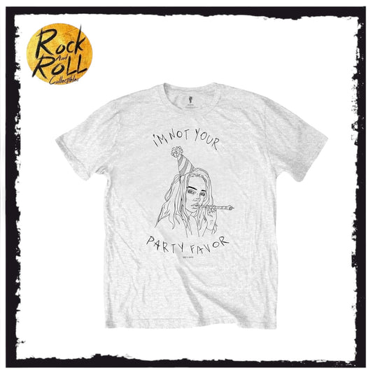 Billie Eilish “I’m Not Your Part Favor” White T-Shirt (Medium)
