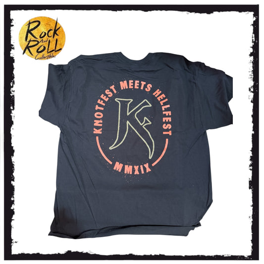 Slipknot Knotfest Meets Hellfest MMXIX Black Crewneck T-Shirt