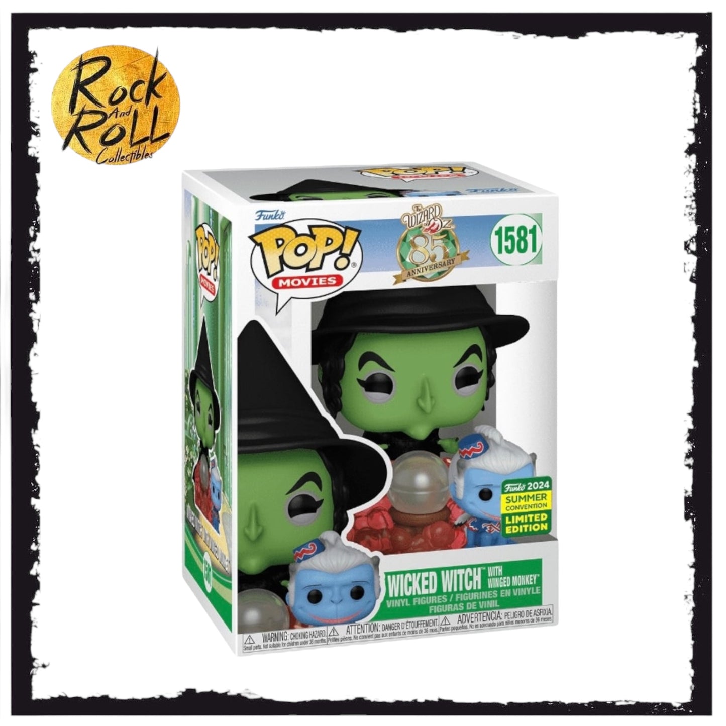Wizard of Oz - Wicked Witch with Winged Monkey Funko Pop! #1581 - SDCC 2024 Shared Exclusive