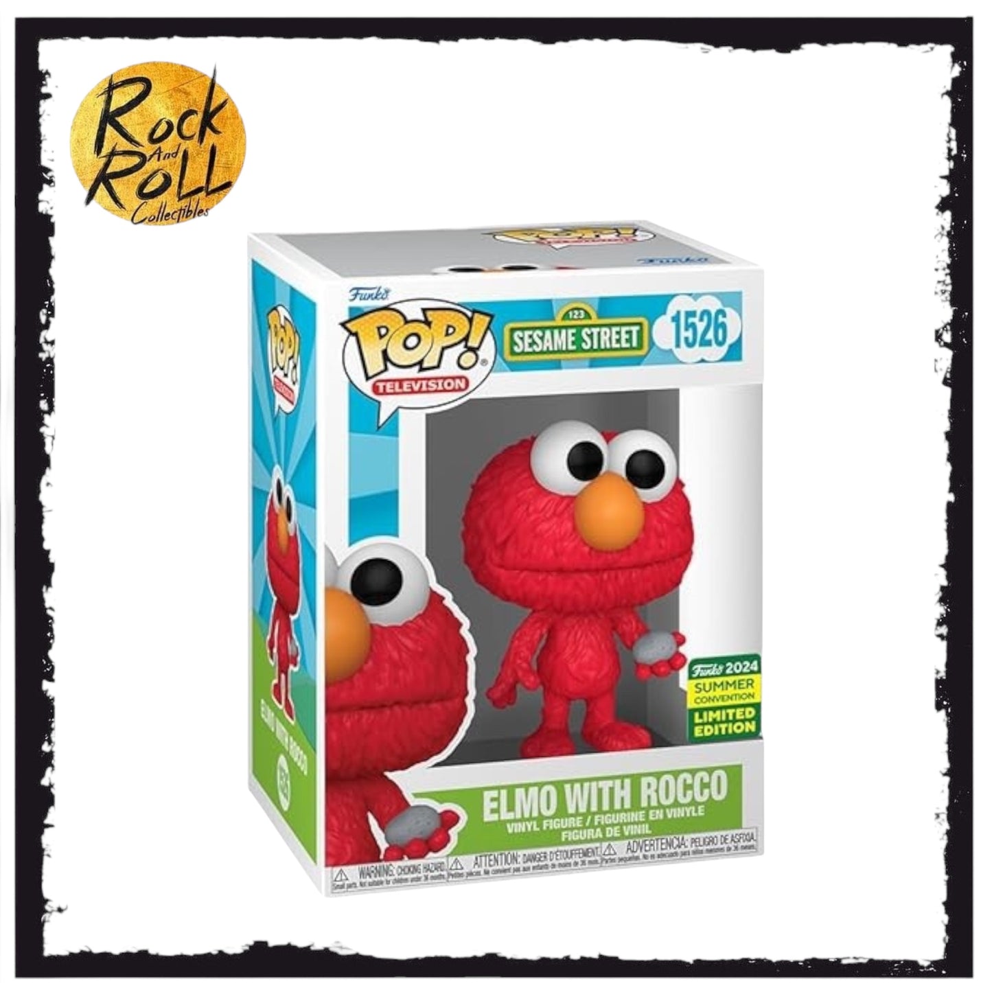 Sesame Street - Elmo with Rocco Funko Pop! #1526 2024 Summer Convention