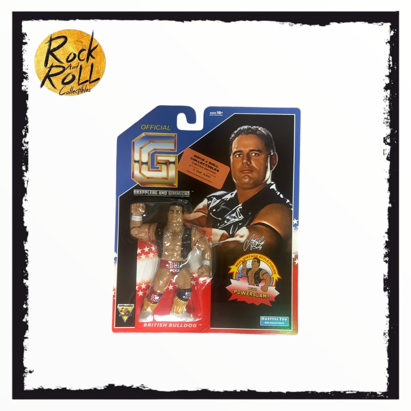 Grapplers And Gimmicks British Bulldog 97 Rock And Roll Collectibles Variant LE1/350