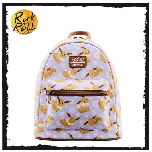 Loungefly Pokemon Eevee All Over Print Mini Backpack