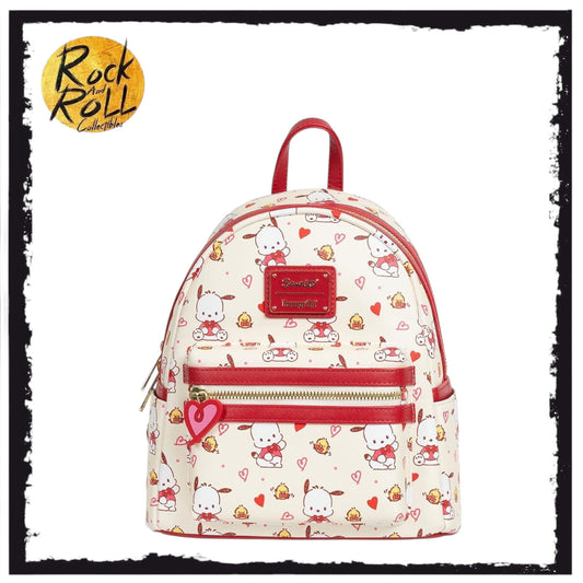 Sanrio Pochacco Hearts Loungefly Mini Backpack