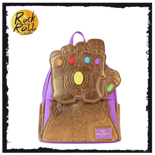 Loungefly Marvel Shine Thanos Gauntlet Mini Backpack