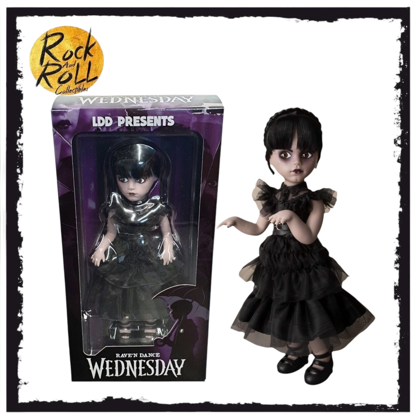 Mezco LDD Presents Wednesday Raven Dance Action Figure