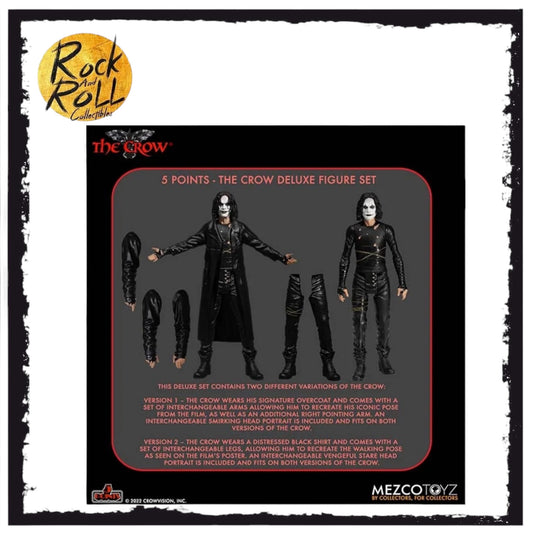5 Points/Mezco Toys The Crow Eric Draven Action Figure Deluxe Set