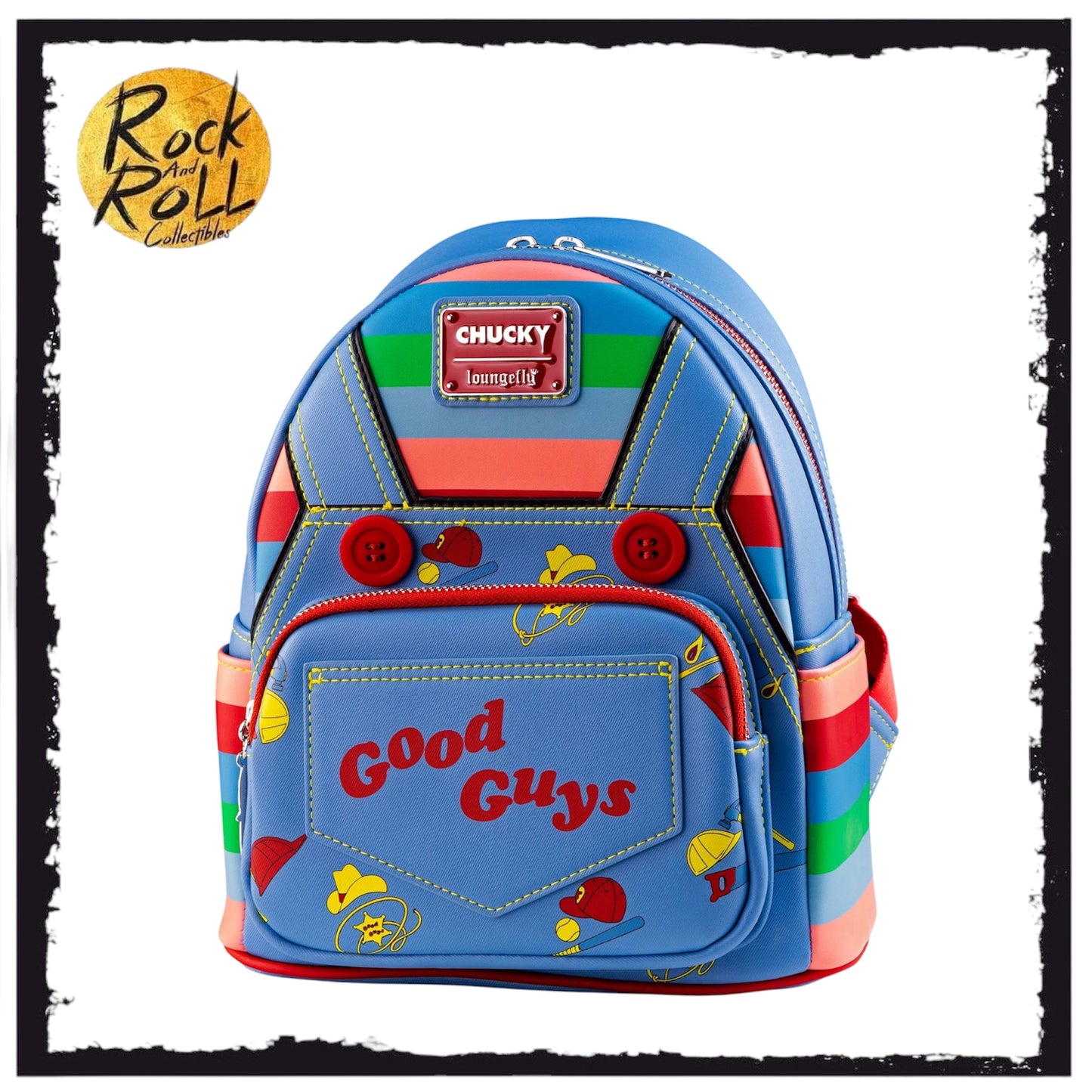 Loungefly Childs Play Chucky Cosplay Mini Backpack