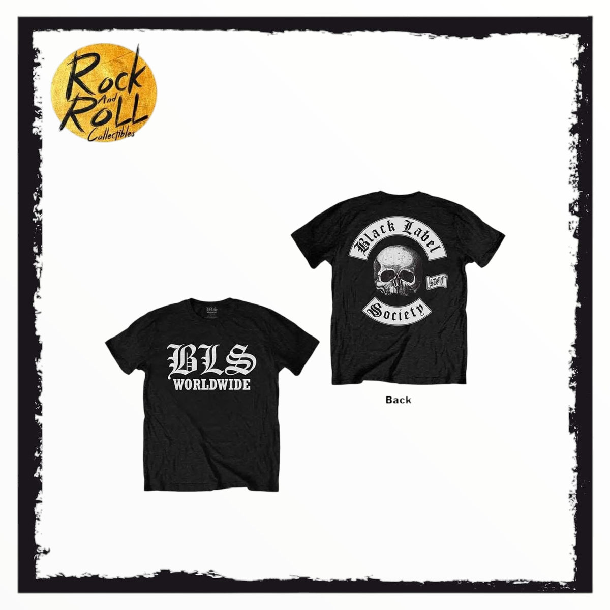 Black Label Society Unisex T-Shirt: Worldwide (Black) (Back Print)