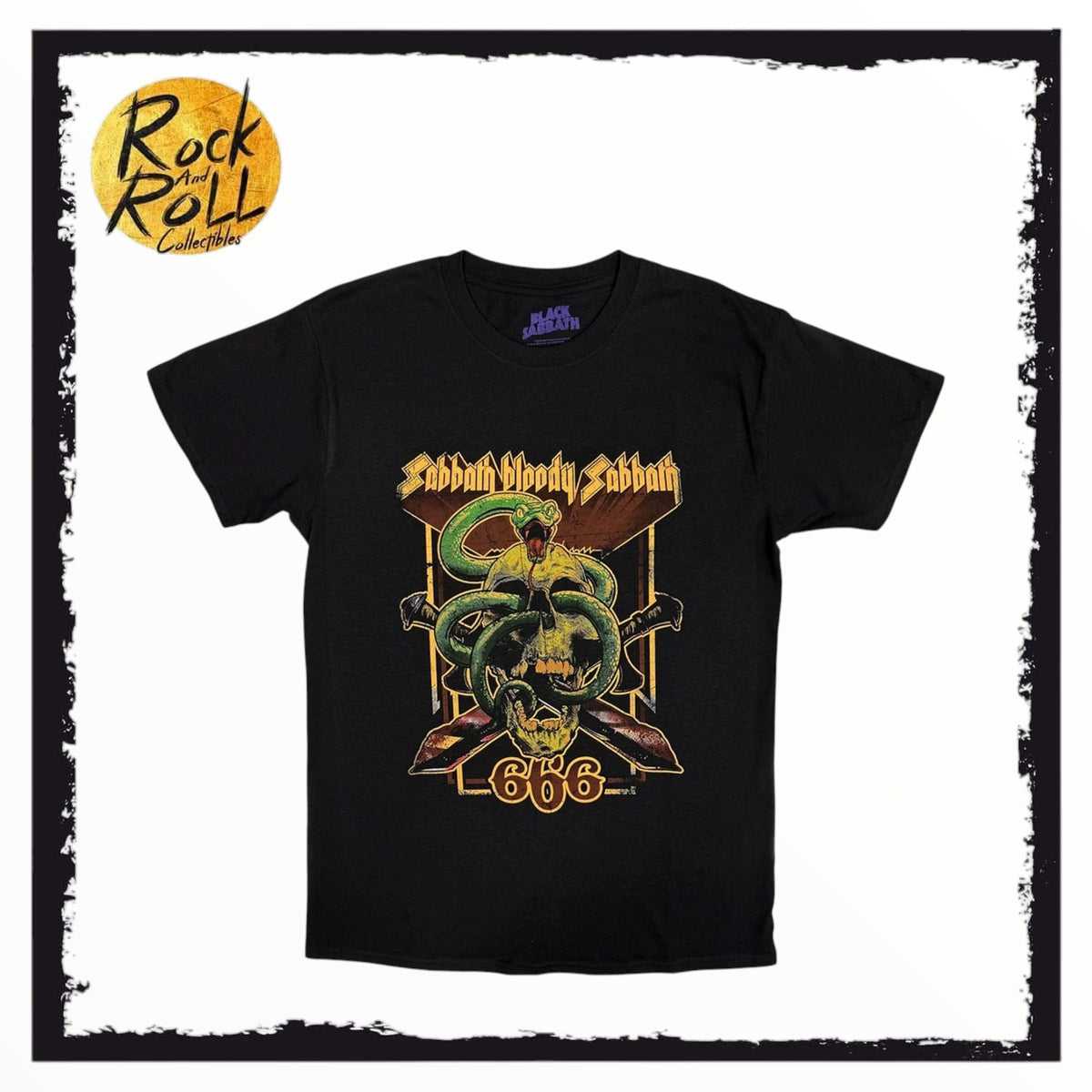 Black Sabbath Unisex T-Shirt: Bloody Sabbath 666 (Black)
