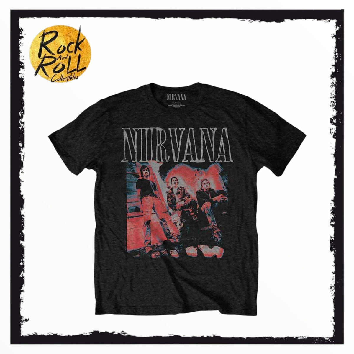 Nirvana Unisex T-Shirt: Kris Standing (Black)