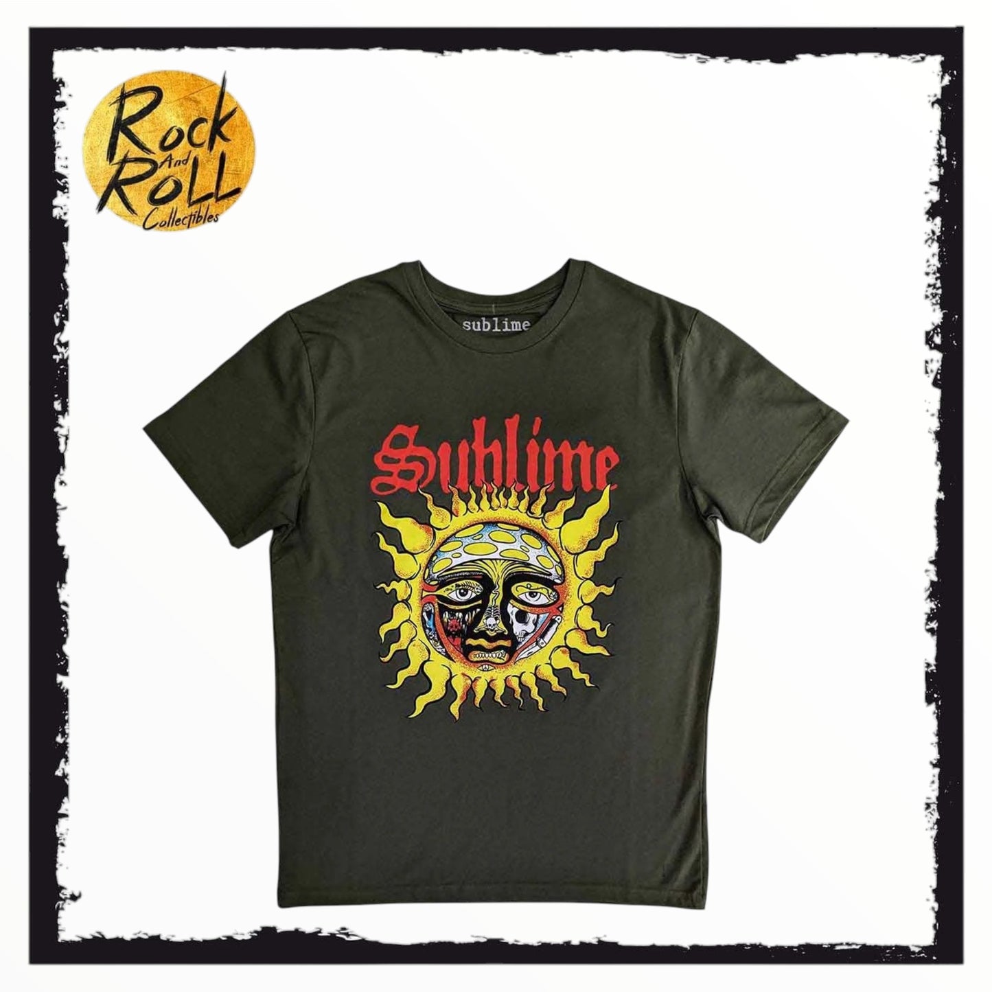 Sublime Unisex T-Shirt: Yellow Sun (Green)