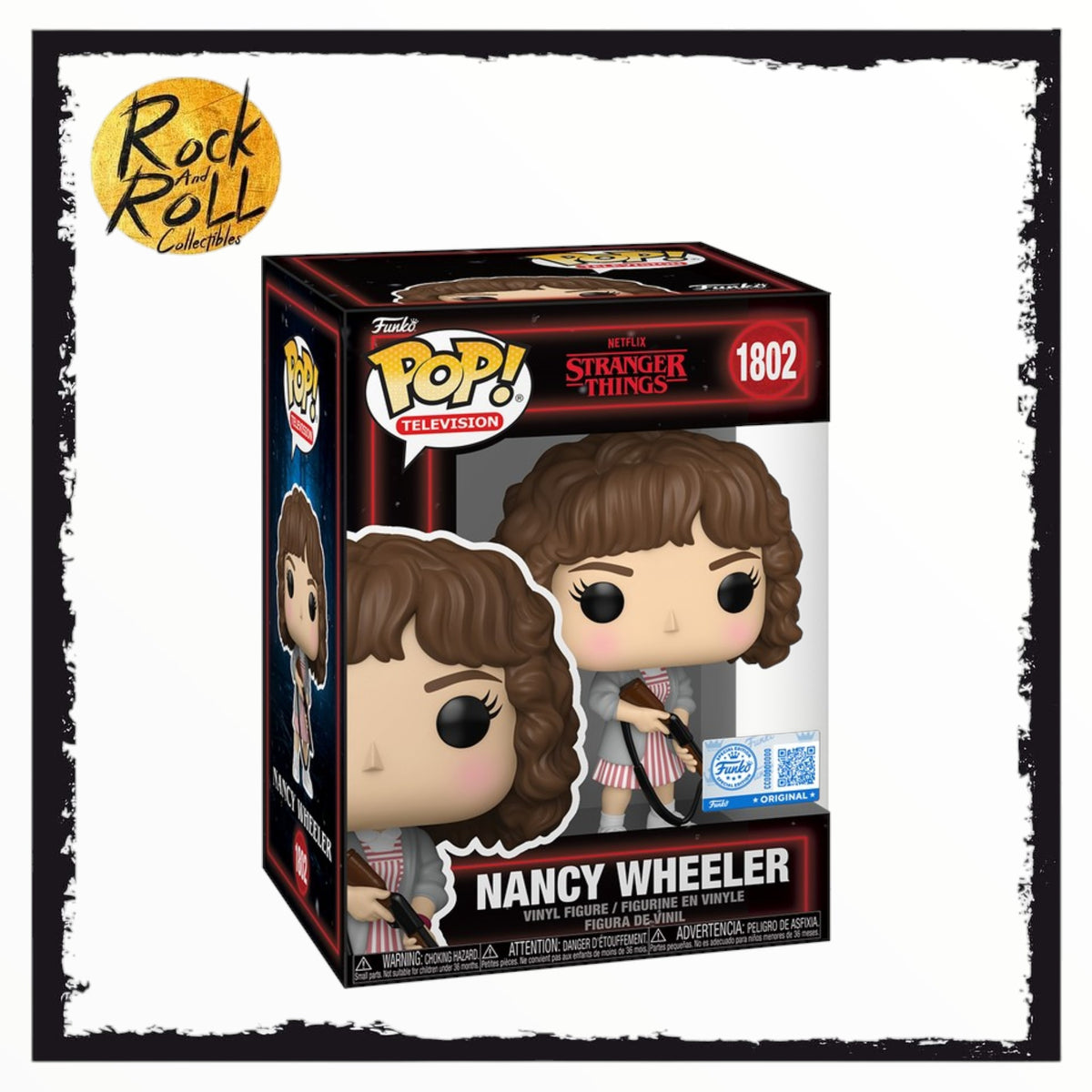 Stranger Things - Nancy Wheeler w/Shotgun Funko Pop! #1802 Special Edition Condition 8.5/10