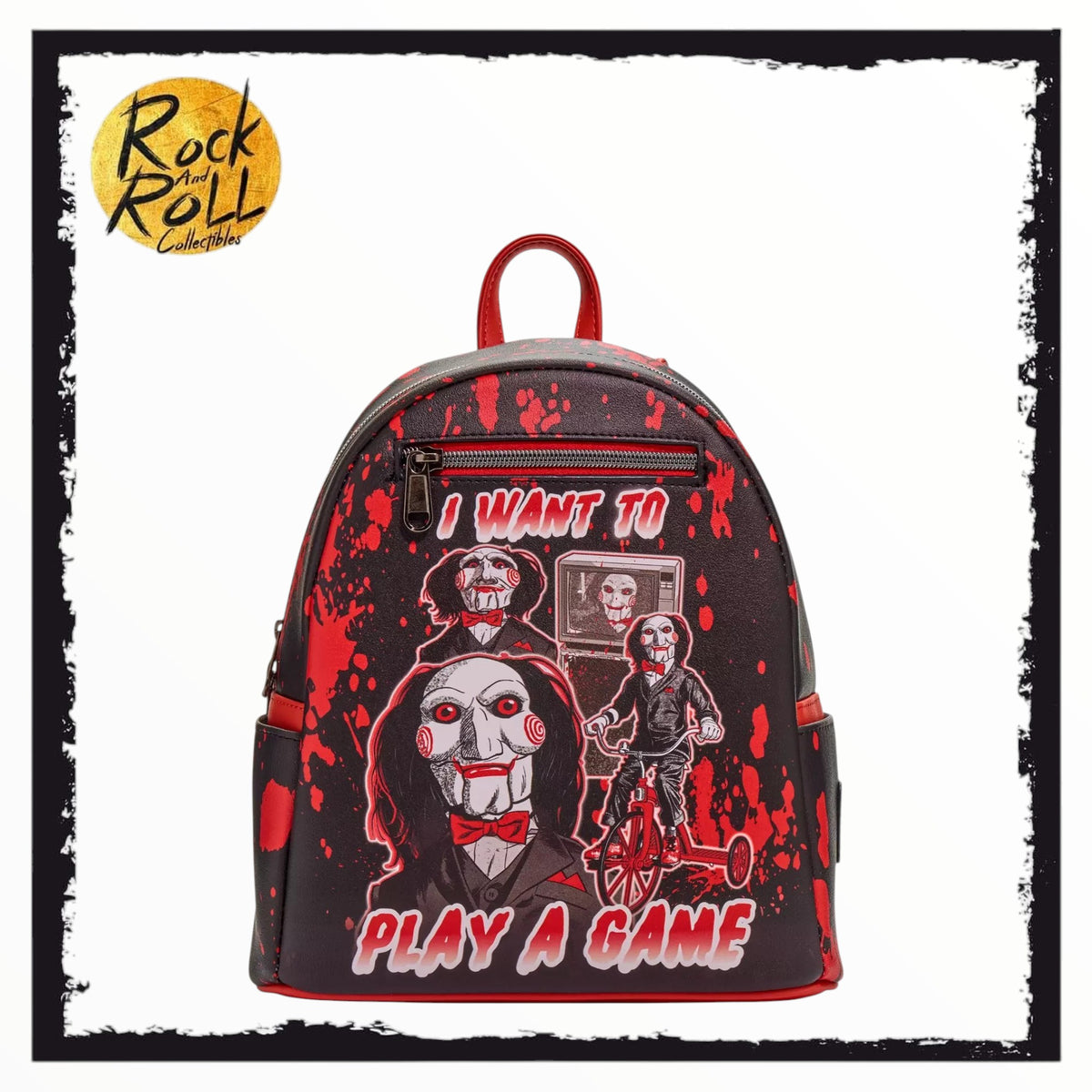 Loungefly Saw Collage Splatter Mini Backpack - US Import