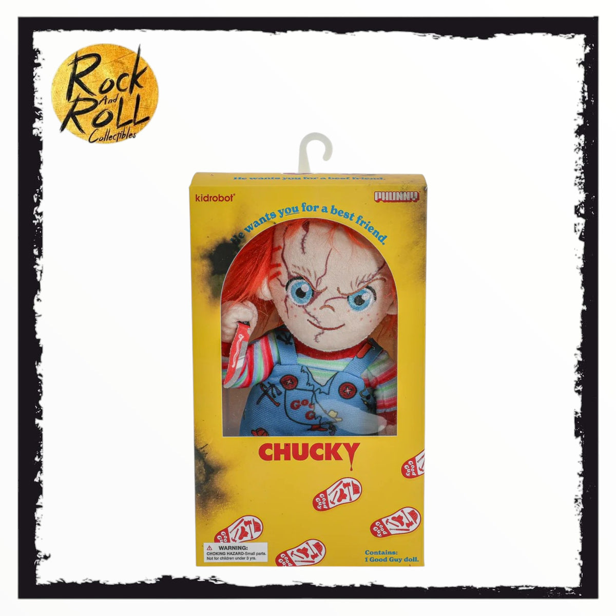 Not Mint Packaging - Kidrobot Bride Of Chucky – Evil Chucky Phunny Plush US Import