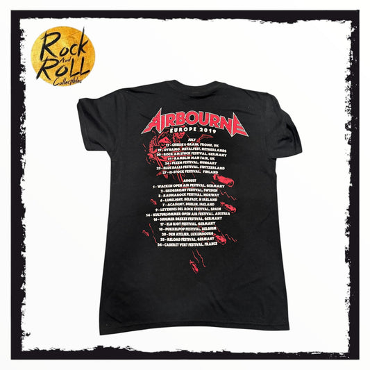Airbourne Scorch Bomb Europe 2019 Tour T-Shirt - Small
