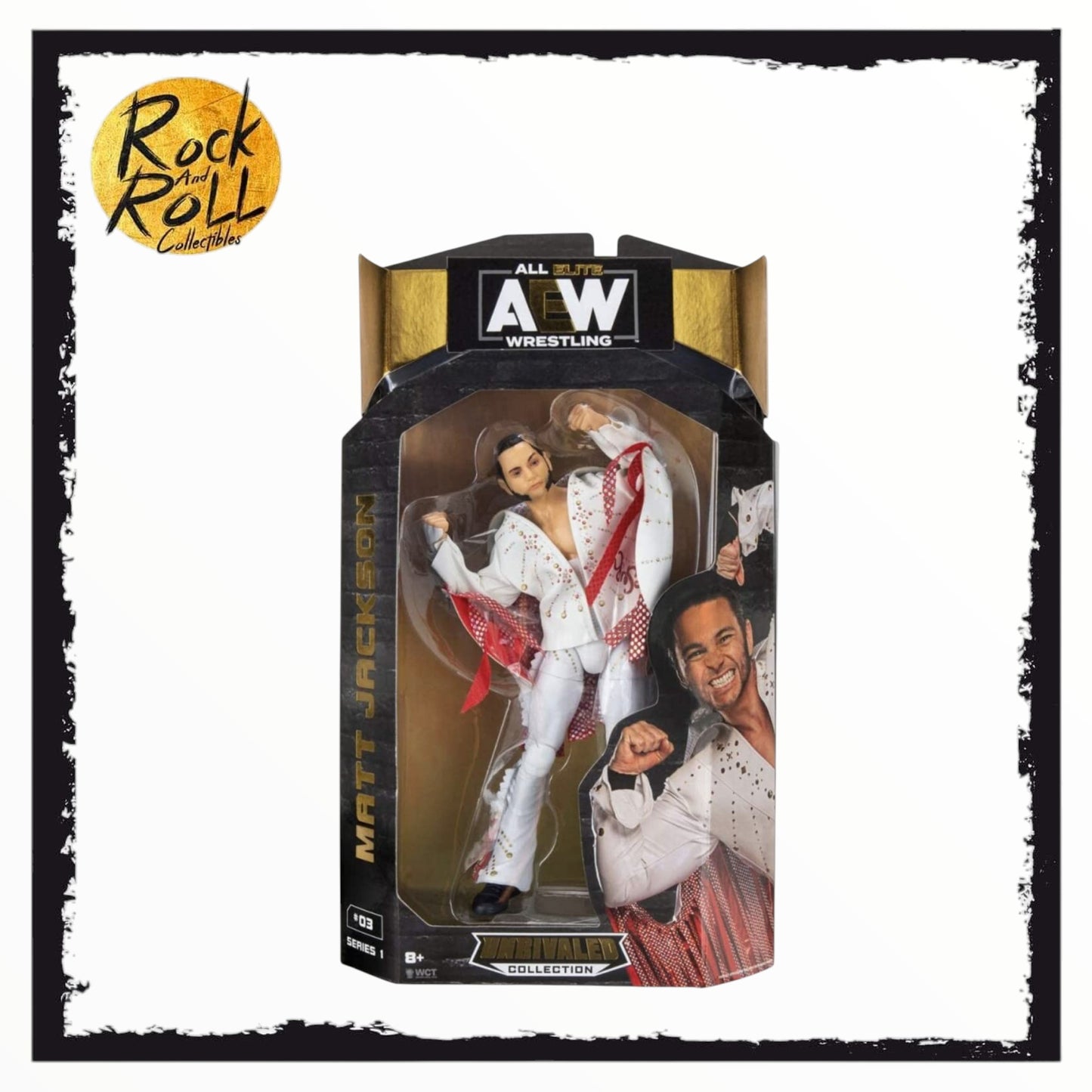 Not Mint Packaging - AEW - All Elite Wrestling Unrivaled Collection Series 1 #03 Matt Jackson US Import