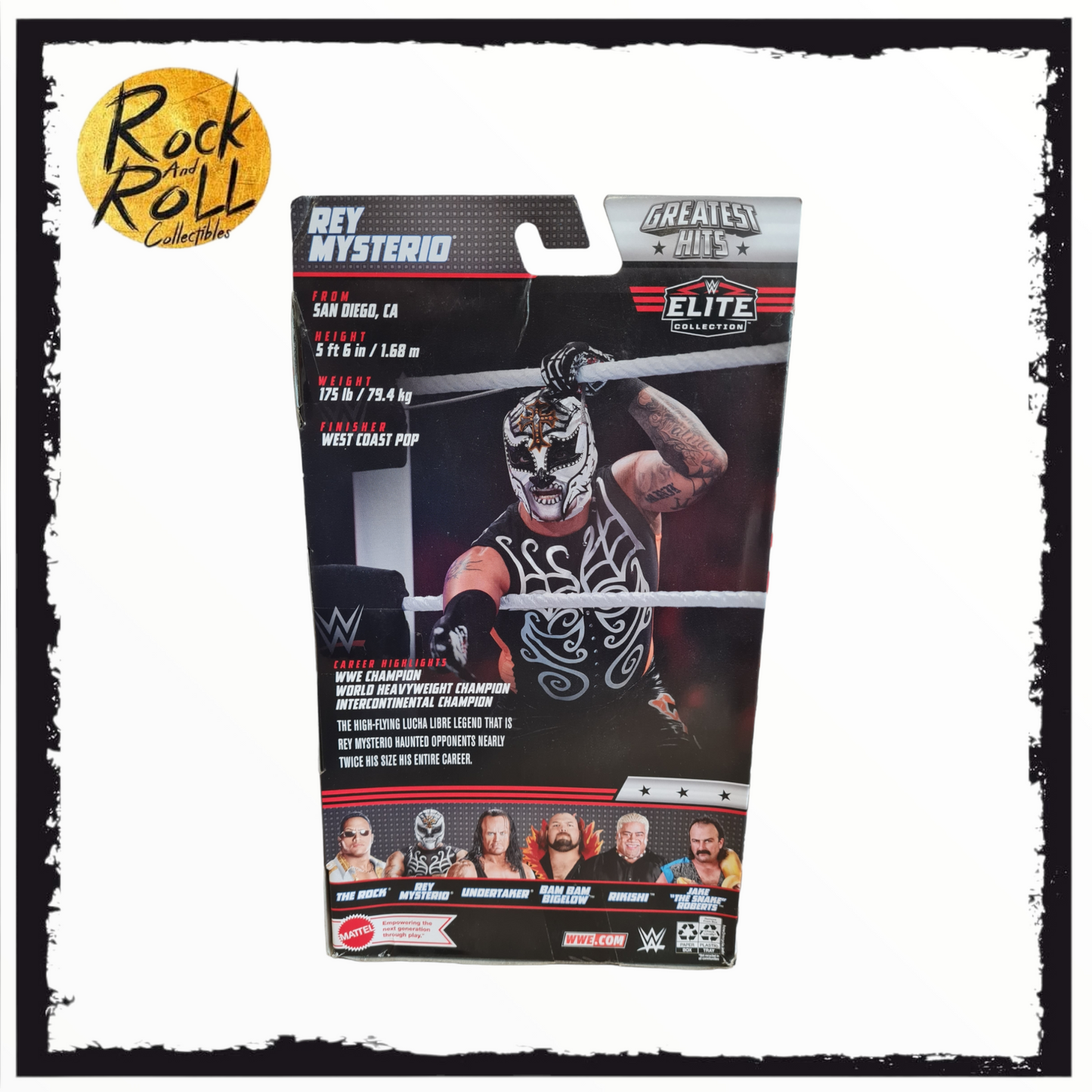 Not Mint Packaging - Rey Mysterio - WWE Elite Greatest Hits 1 US IMPORT