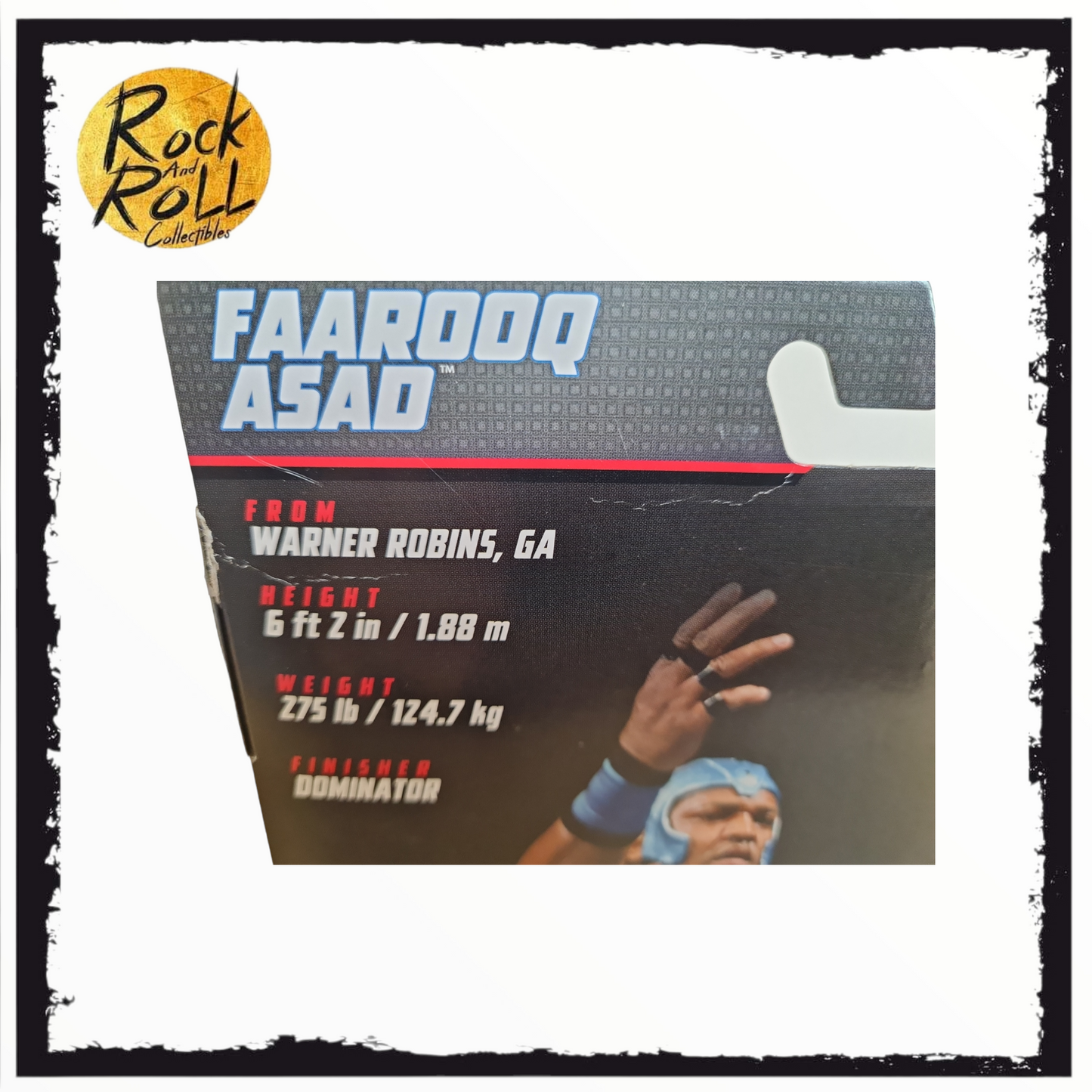 WWE Elite Series 98 - Farooq Asad - Not Mint Packaging