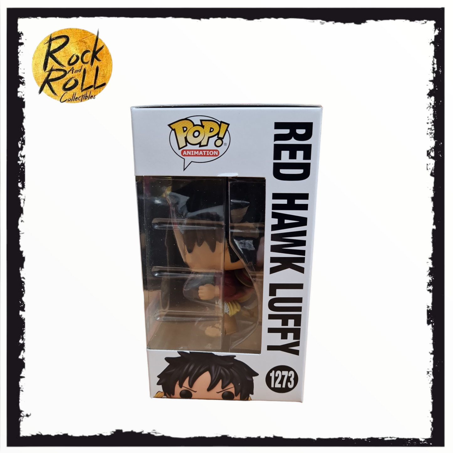 Box Damage - One Piece - Red Hawk Luffy (Glow Chase) Funko Pop! #1273 AAA Anime Exclusive