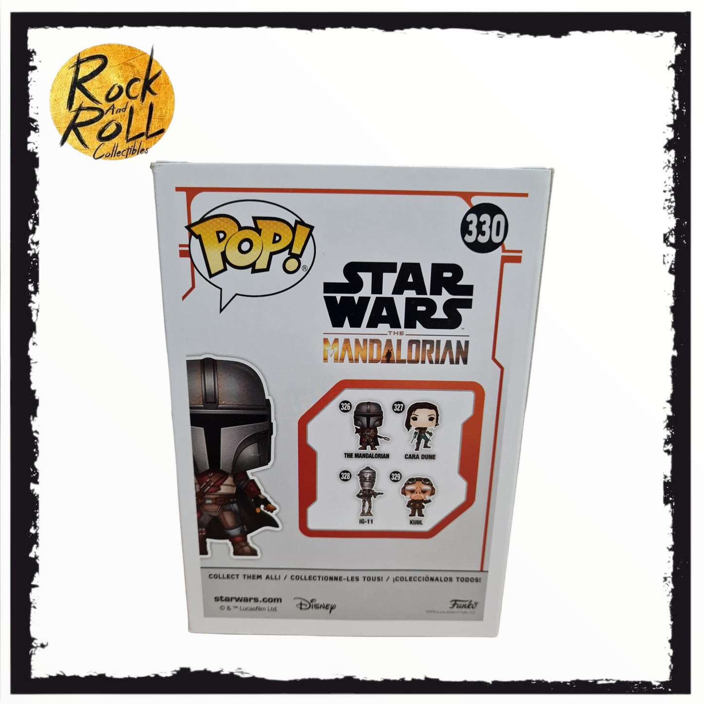 Star Wars - The Mandalorian (w/Blaster) Funko Pop! #330 2019 Fall Convention. Condition 8.5/10
