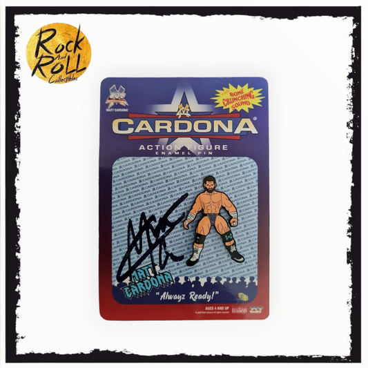 Major Wrestling Figure Podcast BCA Matt Cardond Enamel Pin SIGNED