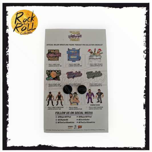 Major Wrestling Figure Podcast - Major Marks Strike Back Enamel Pin LE 198/225 SIGNED