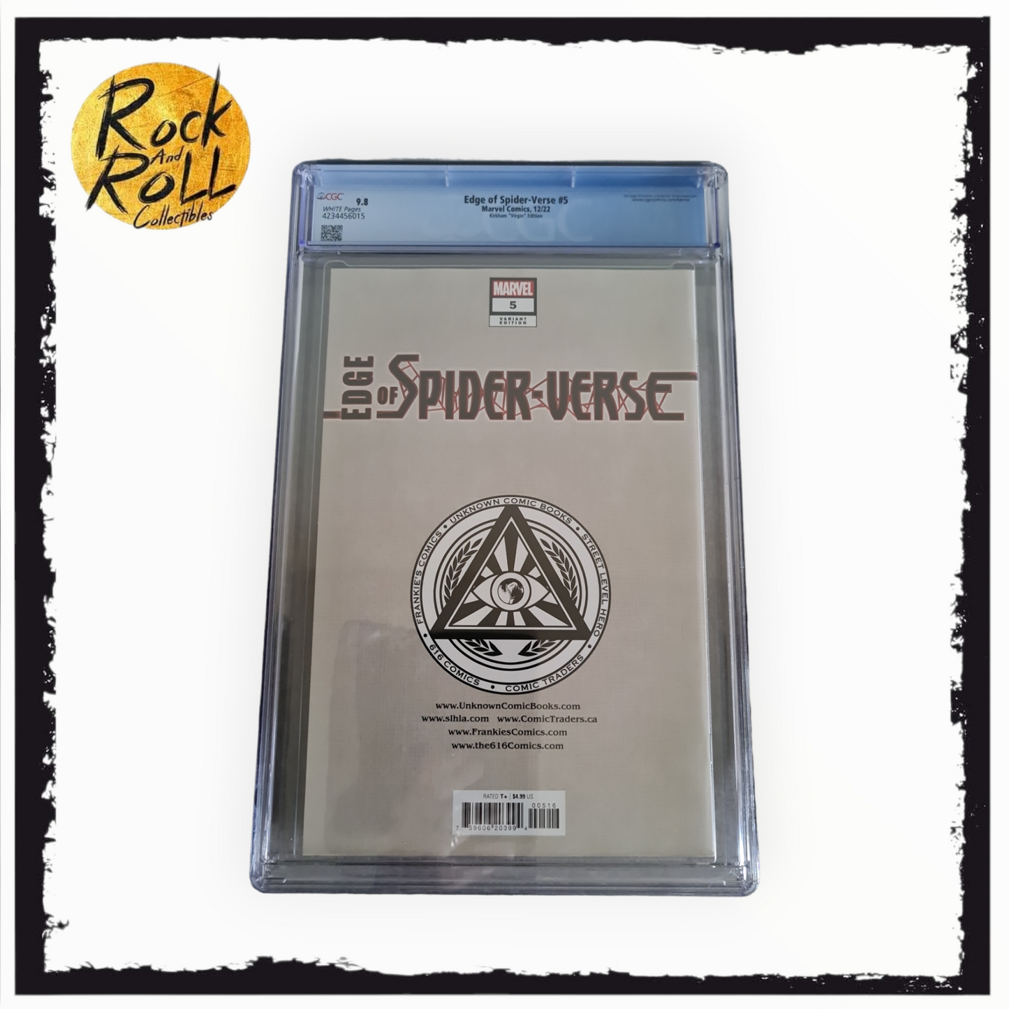 Marvel Comics 12/22 - Edge Of Spider-Verse #5 Kirkham "Virgin" Edition - CGC 9.8