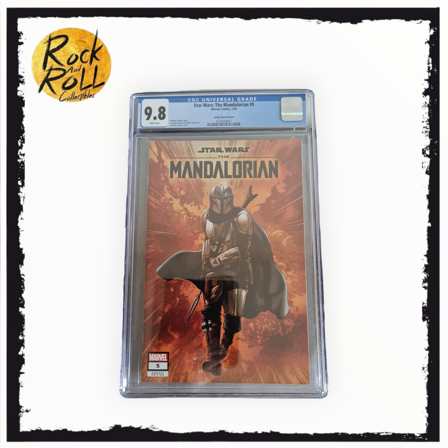 Marvel Comics 1/23 - Star Wars: The Mandalorian #5 Zircher Variant Edition - CGC 9.8