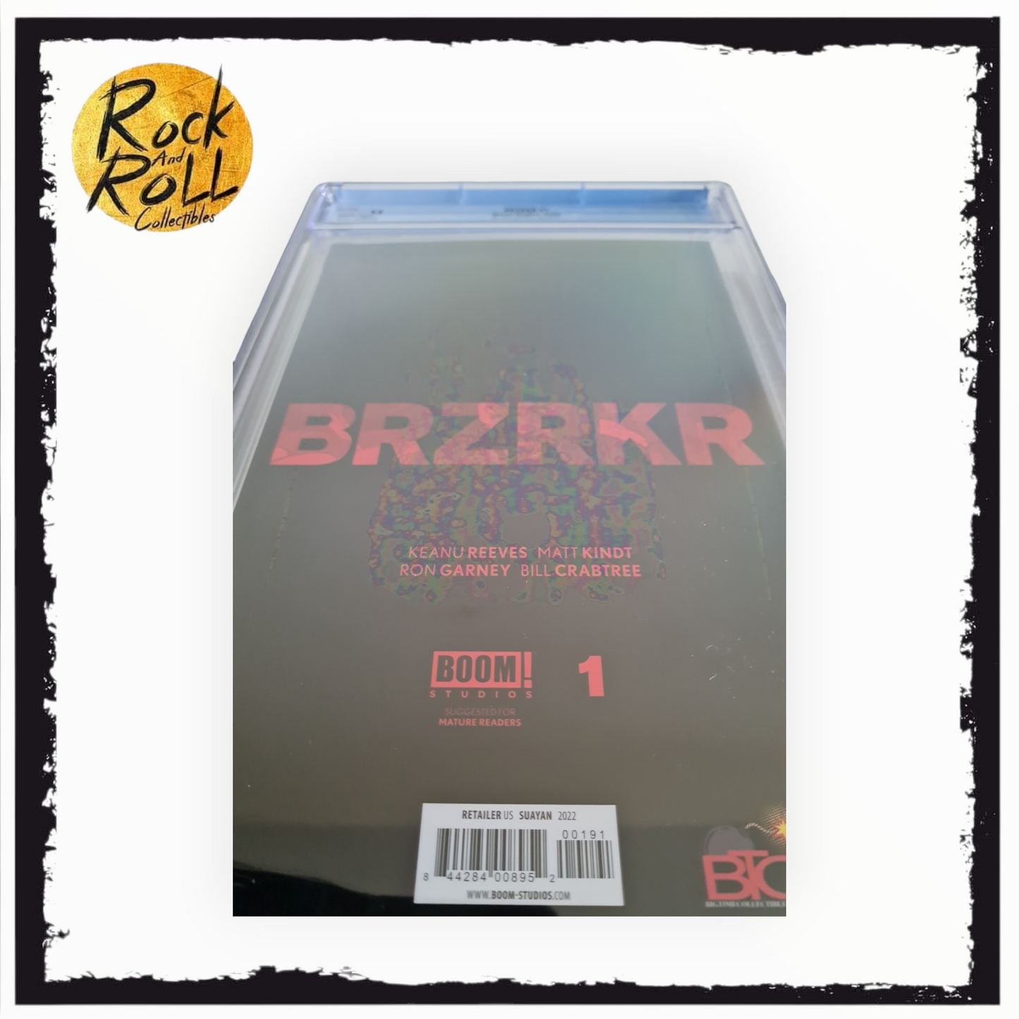 Boom! Studios 11/22 BRZRKR #1 Big Time Collectibles Foil Edition Mico Suayan Cover - CGC 9.8