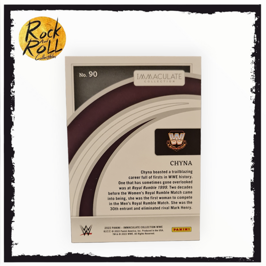 WWE 2022 Panini Immaculate Collection #90 Chyna LE 40/40