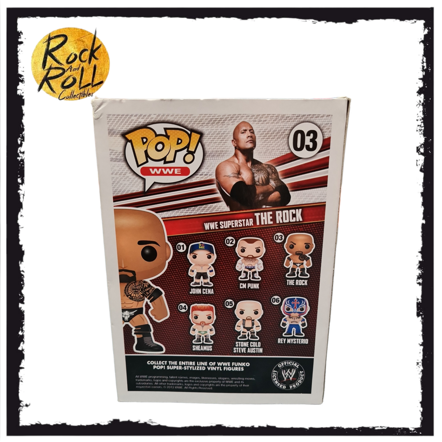 WWE The Rock Funko Pop Figure #03 Condition 8.5/10